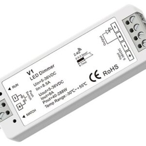 DIMMER 5-36V DC 1CH 8A 40-288W