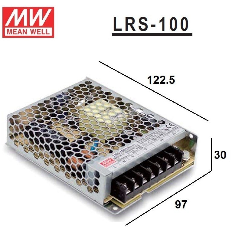 ALIMENTATORE 100W 24VDC MEAN_WELL